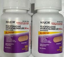 Major Allergy Relief | Fexofenadine HCl 180 mg Non-Drowsy Antihistamine | 200 picture