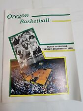 Vintage 1980s Oregon Ducks Game Program 1988 vs Gauchos Basketball 80s VTG picture