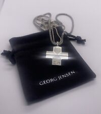 Rare Georg Jensen Sterling Silver Cross Pendant with Double picture
