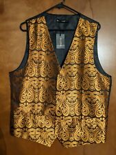 Barry.Wang Men's Vest & Matching Cuff Links Size L picture