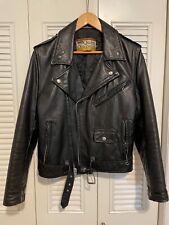 Montgomery Ward Vintage leather motorcycle jacket size 36 Quality Outerwear picture