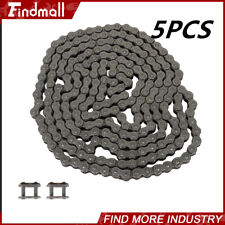 Findmall #40 Roller Chain 10 Feet With 2 Connecting Links 5 PACK picture