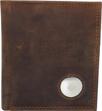 CAZORO AirTag Wallet for Men - RFID Blocking Vintage Leather Slim Hipster... picture