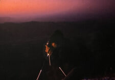 Vintage Photo Slide 1975 Sunset Man Taking Photo picture