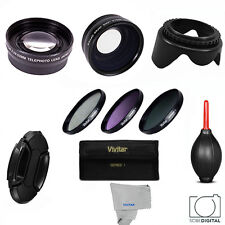 58mm HD 3 LENS WIDE ANGLE +ZOOM+MACRO FILTER KIT FOR CANON EOS REBEL T6 T6I T6S picture