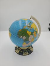Vintage World Globe 12” Tall Zodiac Signs On Base picture