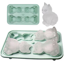 Silicone Cat Ice Cube Mold Fun Shapes, Large Cute Craft Ice Cube Tray with Funne picture