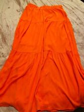 Endless Summer Orange Maxi Skirt, Medium, Haute Monde picture