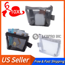 10Pcs Small Zipper Pouch Mini Mesh Cosmetic Bags Nylon Coin Purse Small Portable picture