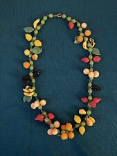 Vintage Miriam Haskell 1930s ? Glass Tutti Frutti Necklace Choker Made in Italy picture