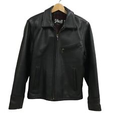 Schott PERFECTO leather motorcycle jacket USA 681 Black size 36 Vintage Japan picture
