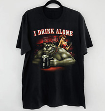VTG 1991 GEORGE THOROGOOD I DRINK ALONE CONCERT Shirt Black Unisex S-5XL DP54 picture