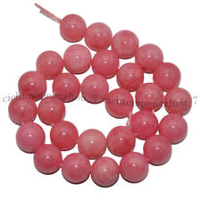 4/6/8/10/12/14mm Natural Pink Rhodochrosite Round Gemstone Loose Beads 15'' picture