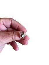 10K (unmarked, X Ray Tested) Yellow Gold Ladies Antique Ring. Size 5 3/4. picture