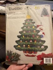 Bucilla 83425 Christmas Tree Advent Calendar Felt Applique Embroidery Kit OPEN picture