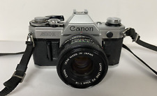 Canon AE-1 Vintage 35mm SLR Film Camera with 50mm f/1.8 FD Lens Tested Works picture