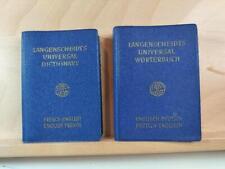 Langenscheidt Mini Pocket English/French English/German Dictionary LOT 1957 61 picture