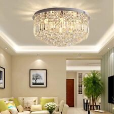 60cm Modern K9 Crystal Chandelier Lighting Flush Mount LED Ceiling Light Fixture picture