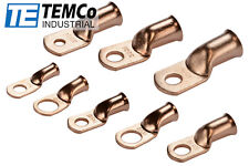 TEMCo Bare Copper Lug Ring Terminals Battery Wire Welding Cable AWG picture