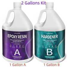 Clear Epoxy Resin - 16oz 32oz 64oz 1 Gallon 2 Gallon Kit - FDA Food Safe 1:1 picture