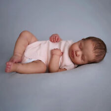 18In Real Reborn Sleeping Baby Dolls Lifelike Newborn Full Body Silicone Doll picture