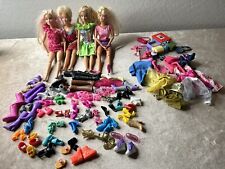 Huge Barbie Lot 4 dolls(2 Articulated) Over 60 Pair Of Matched Shoes (vintage) picture