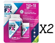 2x Cold-FX Extra Strength 168 Capsules 300mg Non Drowsy Natural Anti-Body picture