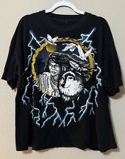 Vintage 90s American Thunder Native Woman Wolf T-Shirt Sz.XXL? Single Stitch picture