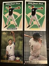 Two 1992 Draft Pick Derek Jeter Topps Gold + 2- Will Sell Them For $10. 00 Each picture