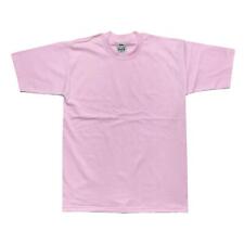 Pro Club Men's Heavyweight Cotton Short Sleeve Crew Neck T-Shirt (Pink/Sky Blue/ picture