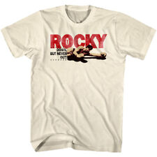 Rocky Balboa Down Never Out Mens T Shirt Vintage Countdown Boxing Fight picture