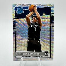 2020-21 Donruss Optic Anthony Edwards Rated Rookie Silver Wave Prizm Card RC A4 picture