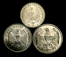 Rare 1920's Germany Weimar Republic Coin Set 3, 200, 500 Mark BERLIN MINT(A) picture