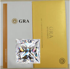 Loose Moissanite Princess Cut Real Gem Stone W. GRA Certificate All Sizes VVS1 D picture