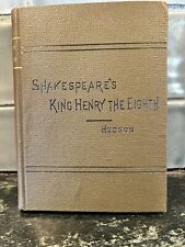 Shakespeare's KING HENRY the EIGHTH - Henry Hudson 1889 Edition EX picture
