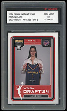 Caitlin Clark 2024 Panini Instant WNBA Draft Night 1st Graded 10 Rookie Card RC picture