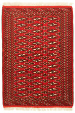 Vintage Bordered Hand-Knotted Carpet 3'3