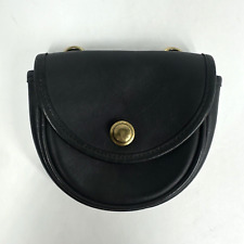 Vintage Coach Black Leather Mini Belt BAG ONLY  #9826 picture