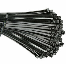 100 Cable Zip Ties 6 Inch Long Cable Ties Heavy Duty Nylon Cord Black 50lb test picture