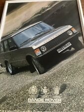 Framed Print Classic Range Rover Magazine Picture Advert Man Cave Wall Art Retro picture