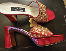 STEWART WEITZMAN Shoes Women's SIZE 8.5 B / Dazzling Vintage Red 3.5