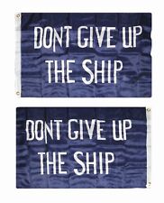 2x3 Commodore Perry Dont Give Up The Ship Double Sided 2ply Flag 2'x3' picture