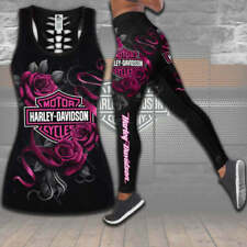 Harley--Davidson Limited Edition Woman Tanktop Legging 3D All Over Print S-5XL picture