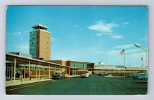 Columbus OH-Ohio, Port Columbus And Terminal Building, Antique Vintage Postcard picture