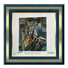 Pablo Picasso Original Signed Print Hand-Tipped Seated Woman, 1909 picture