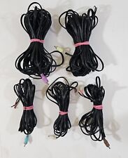 Bose Lifestyle Set of 5 Jewel Cube Speaker Cables RCA to Bare Front Rear Center picture