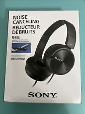 Brand New Sony MDR-ZX110NC Noise Cancelling Headphones MDRZX110NC, Black picture