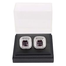 Vittorio Vico Custom Gold & Silver Square Crystal Bling Cufflinks: 10+ Colors picture
