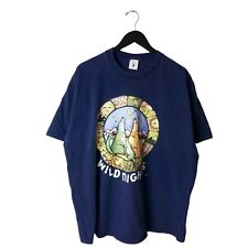 90s Vintage Project Earth Wild Nights T Shirt Single Stitch Adult Blue 2XL XXL picture