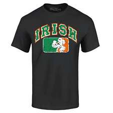 Vintage Irish Shamrock Flag T-shirt St. Patrick's Day Clover Shirt picture